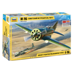 Zvezda 1:48 Sovient Fighter Polikarpov I-16 Type 5