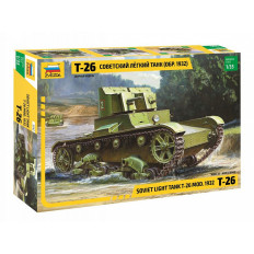 Zvezda T-26 Light Tank Model 1932  1:35 Soviet WWII Kit
