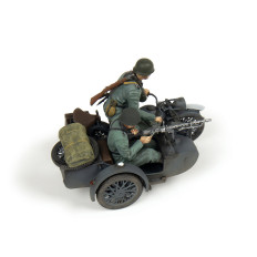 Модель мотоцикла Zvezda Zündapp K800 1:35 Вторая мировая война, немецкий мотоцикл с коляской и экипажем