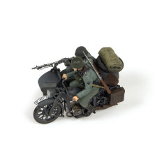 Zvezda Zündapp K800 motocikla komplekts 1:35 Otrā pasaules kara vācu blakusvāģis un apkalpe