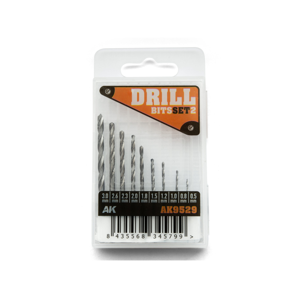 AK Interactive AK9529 urbju komplekts | Precīzi hobija instrumenti (0,5–3 mm)