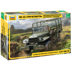 Zvezda 1:35 American army vehicle WC-52 "Three-quarters" with winch