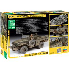 Zvezda 1:35 American army vehicle WC-52 "Three-quarters" with winch