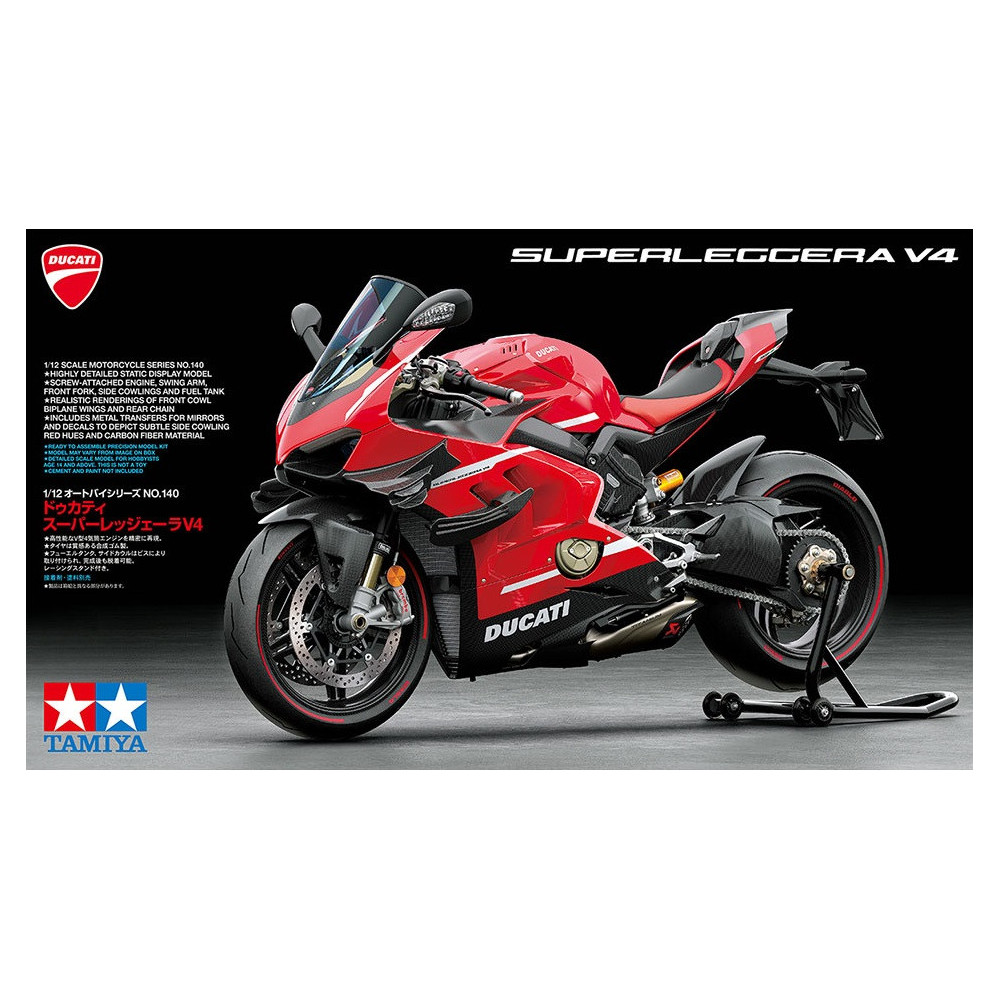 Tamiya 1:12 Ducati Superleggera V4 (2018) | Premium Motorcycle Model Kit