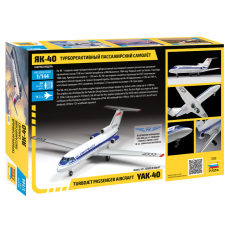 Zvezda 1:144 Yak-40 Regional Jet