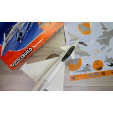 Airfix QUICKBUILD Eurofighter Typhoon | Saliekams iznīcinātāja lidmašīnas modelis