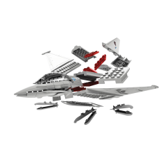 Airfix QUICKBUILD Eurofighter Typhoon | Saliekams iznīcinātāja lidmašīnas modelis