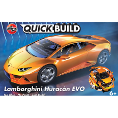 Airfix QUICKBUILD Lamborghini Huracan EVO Orange | Snap-Fit Supercar Model Kit