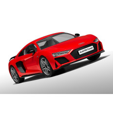 Airfix QUICKBUILD Audi R8 Coupe Red | Snap-Fit Supercar Model Kit