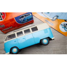 Airfix QUICKBUILD Volkswagen kemperu furgons zils | saliekams retro modeļa komplekts