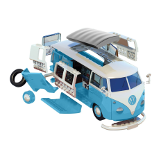 Airfix QUICKBUILD Volkswagen Camper Van Blue | Snap-Fit Retro Model Kit