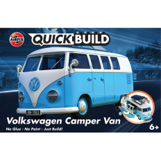 Airfix QUICKBUILD Volkswagen Camper Van Blue | Snap-Fit Retro Model Kit