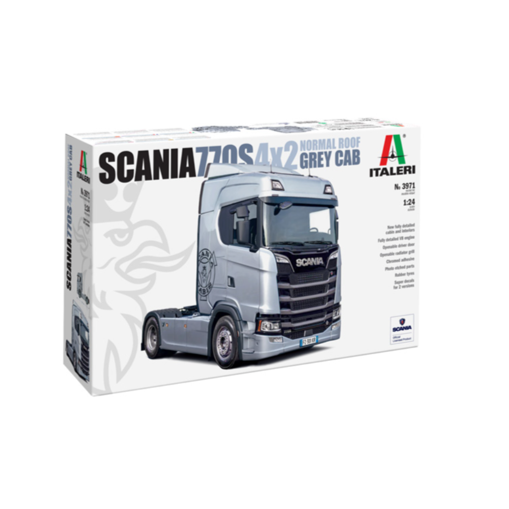 Italeri 1:24 Scania S770 4x2 Normal Roof &quot;Grey Cab&quot;