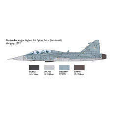Italeri 1:72 Saab JAS-39D Gripen divvietīgais | Zviedrijas iznīcinātāja modeļa komplekts