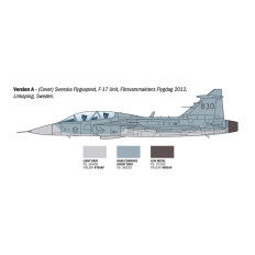 Italeri 1:72 Saab JAS-39D Gripen Twin Seater | Swedish Fighter Jet Model Kit