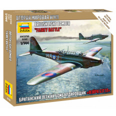 Zvezda 1:144 Fairey Battle British Light Bomber | Snap-Fit WWII Aircraft Model Kit