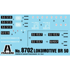 Italeri 1:87 lokomotīve BR 50 | Vācu tvaika lokomotīves modeļa komplekts (8702)
