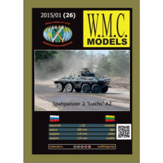 W.M.C. Models Spähpanzer 2 Luchs A2 1:25 | Paper model of a German reconnaissance vehicle