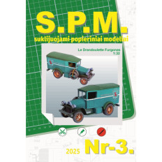 S.P.M. Modeļi Le Drandoulette 1:32 | Papīra modelis inkasācijas furgonam Maritime Bank