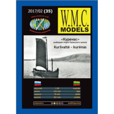 W.M.C. Modeļi Kurenas 1:100 | Papīra modelis tradicionālajam Baltijas zvejas kuģim
