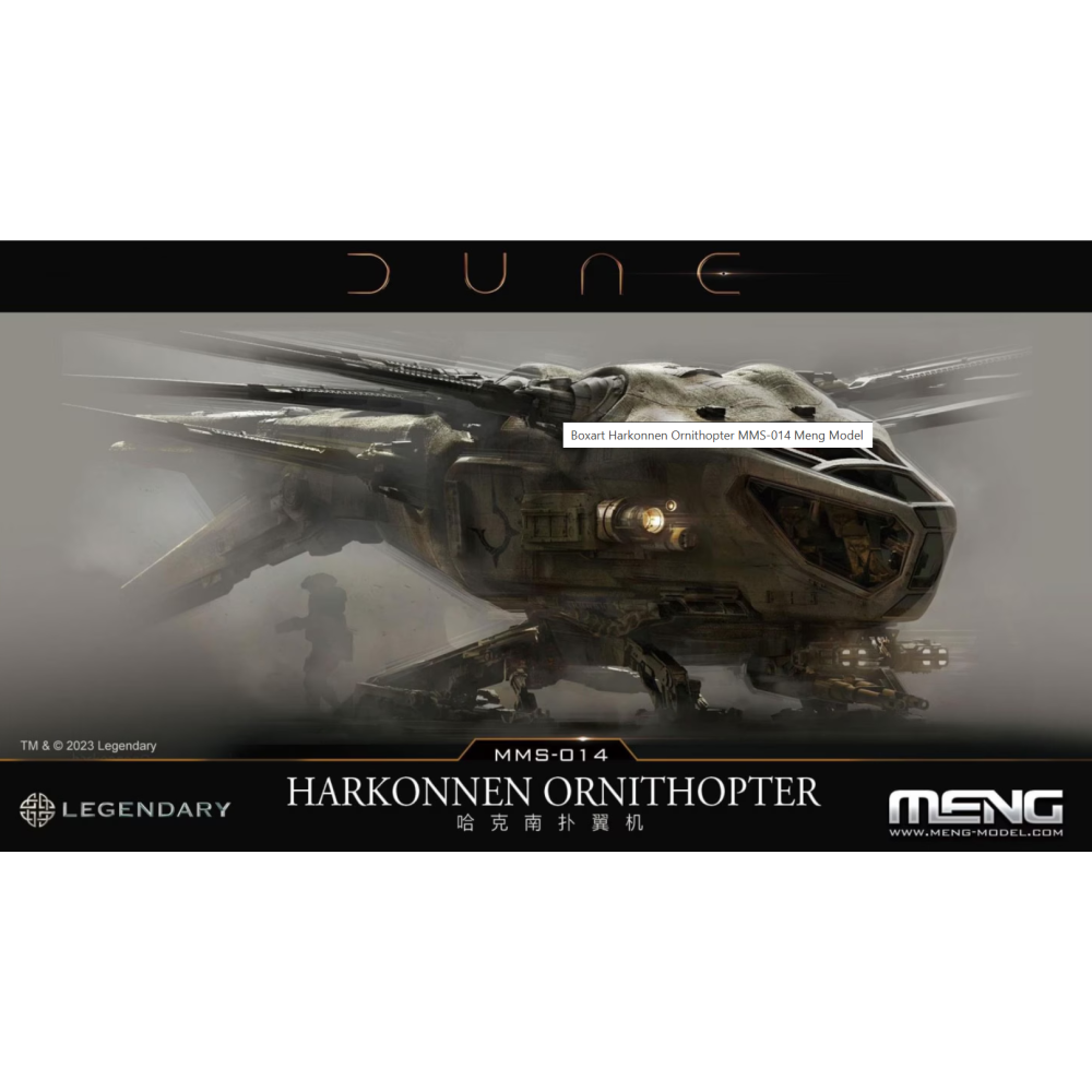 Meng Model MMS014 Dune Harkonnen Ornithopter 1:300 Meng Model MMS014 Dune Harkonnen Ornithopter 1:300