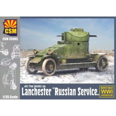 Copper State Models CSM35003 Lanchester Krievijas dienestā 1:35 | Pirmā pasaules kara bruņumašīna ar 37 mm lielgabalu