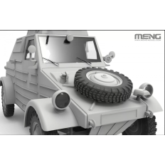 Meng Model VS-017 Kübelwagen Type 823 1:35 | German WWII Recon Vehicle with Turret