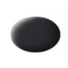 Revell - Aqua tar black mat. 17ml
