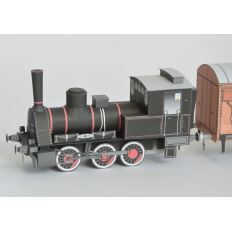 Бумажная модель паровоза Orenstein&Koppel 2911/1908 с вагонами