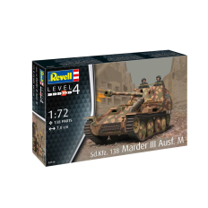 Revell Marder III Ausf.M 1:72 — Vācu pašgājējartilērija | Saliekamais modelis