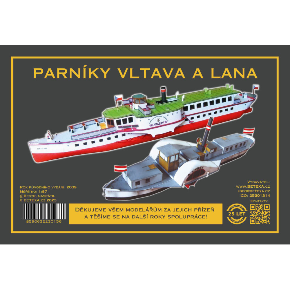 Betexa Vltava un Lana - riteņu tvaikoņi