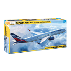 Zvezda 1:144 Airbus A350-900 | Civilās aviācijas plastmasas modeļa komplekts (7039)