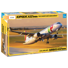 Zvezda 1:144 Airbus A321neo | Civilās aviolīnijas plastmasas modeļa komplekts (7043)