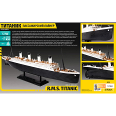 Zvezda 1:700 R.M.S. Titanic | Historic Ocean Liner Plastic Model Kit (9059)