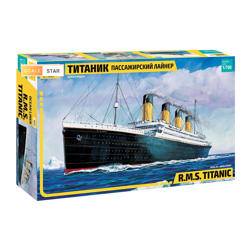 Zvezda 1:700 R.M.S. Titanic | Vēsturiskā okeāna laineru plastmasas modeļa komplekts (9059)