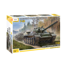 Zvezda T-62 padomju galvenais kaujas tanks 1:72 mēroga modeļa komplekts