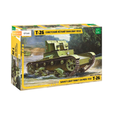 Zvezda T-26 vieglais tanks Modelis 1932 1:35 padomju Otrā pasaules kara komplekts