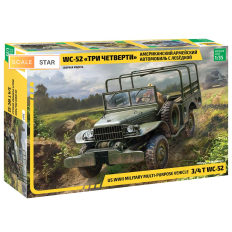 Zvezda 1:35 American army vehicle WC-52 "Three-quarters" with winch