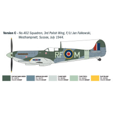 Italeri 2843 Spitfire Mk.IX Aces 1:48 | RAF Otrā pasaules kara iznīcinātājs