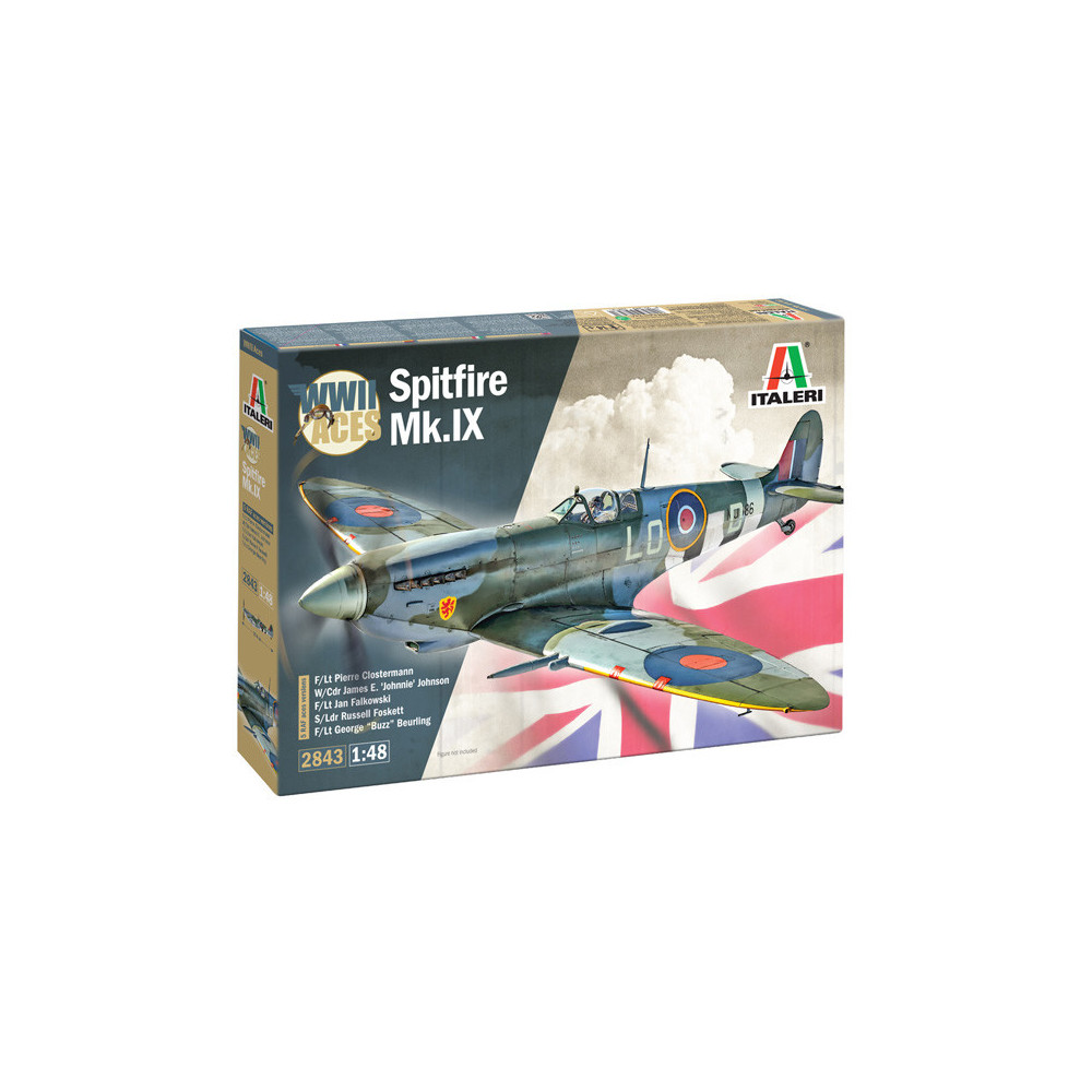 Italeri 2843 Spitfire Mk.IX Aces 1:48 | RAF Otrā pasaules kara iznīcinātājs