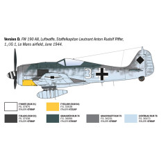 Italeri FW 190 A‑7/A‑8 Aces 1:72 | Vācu iznīcinātājs Otrā pasaules kara laikā
