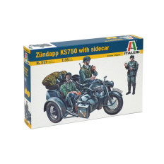 Italeri Zündapp KS750 with Sidecar 1:35 | Немецкий мотоцикл WWII