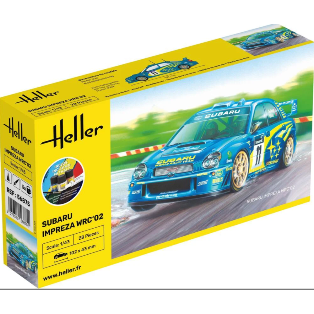 Heller 56199 STARTER KIT Subaru Impreza WRC 2002 1/43 | Salikšanas komplekts