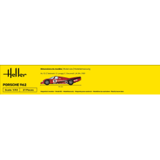 Heller 80109 Porsche 962 1/43 | Salikšanas komplekts
