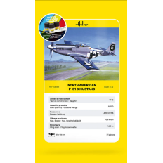 Heller 56268 STARTER KIT P‑51 Mustang 1/72 | Набор для сборки