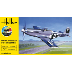 Heller 56268 STARTER KIT P‑51 Mustang 1/72 | Assembly kit