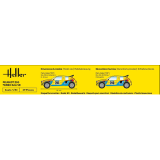 Heller 56189 STARTER KIT Peugeot 205 Turbo Rally 1/43 | Assembly kit