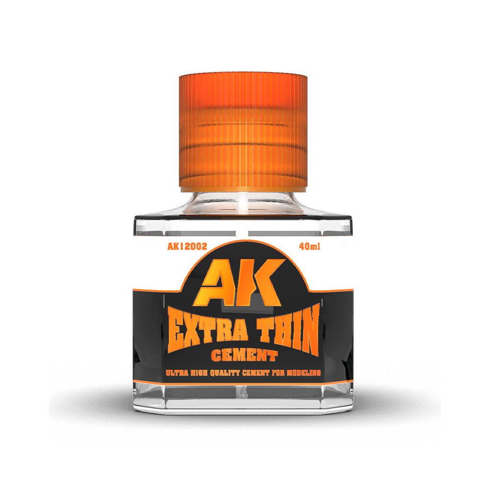 AK Interactive AK12001 Quick Cement Extra Thin | 40ml Precision Modeling Glue
