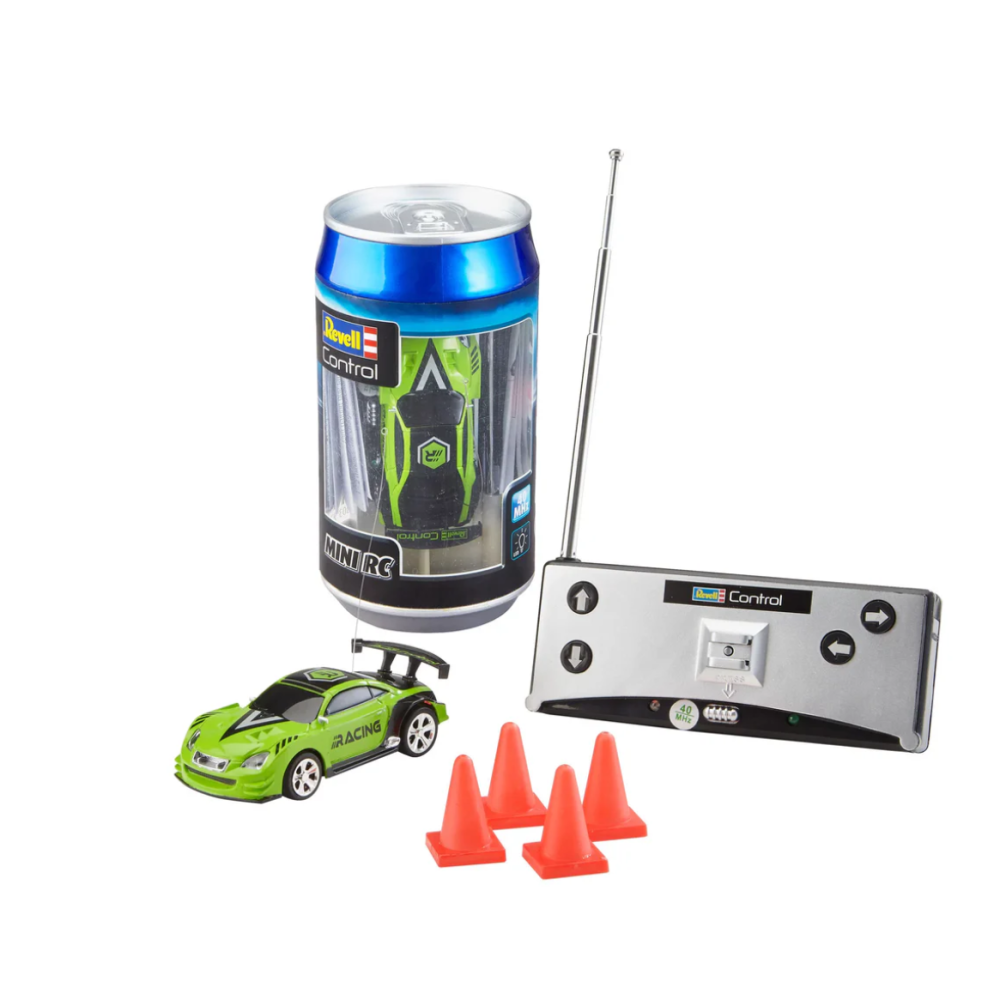 Mini RC sacīkšu auto zaļš 1:43 | Kompakta sacīkšu mašīna Revell Control