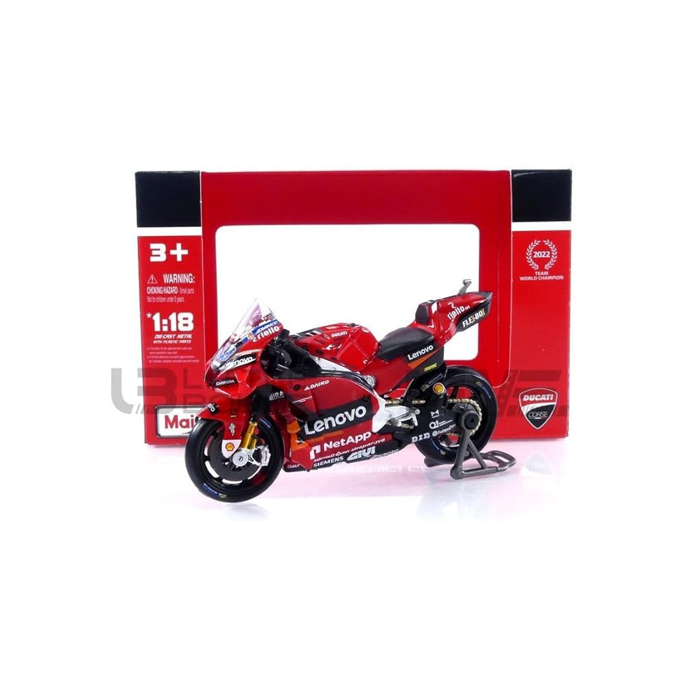MAISTO 1/18 - DUCATI Desmosedici - Moto GP 2022 | MotoGP 2022 modelis
